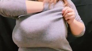 Big tits Hirari exploding her shirt