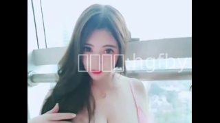 Chinese girl with natural big tits